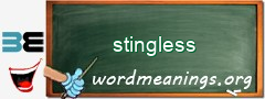 WordMeaning blackboard for stingless